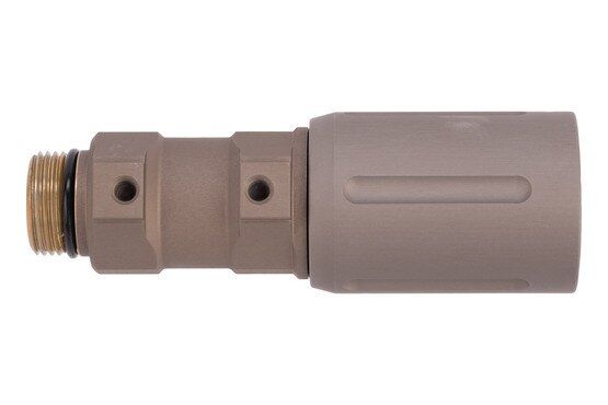 Modlite PLHv2 18350 Weapon Mounted Light has a hardcoat anodized finish in FDE